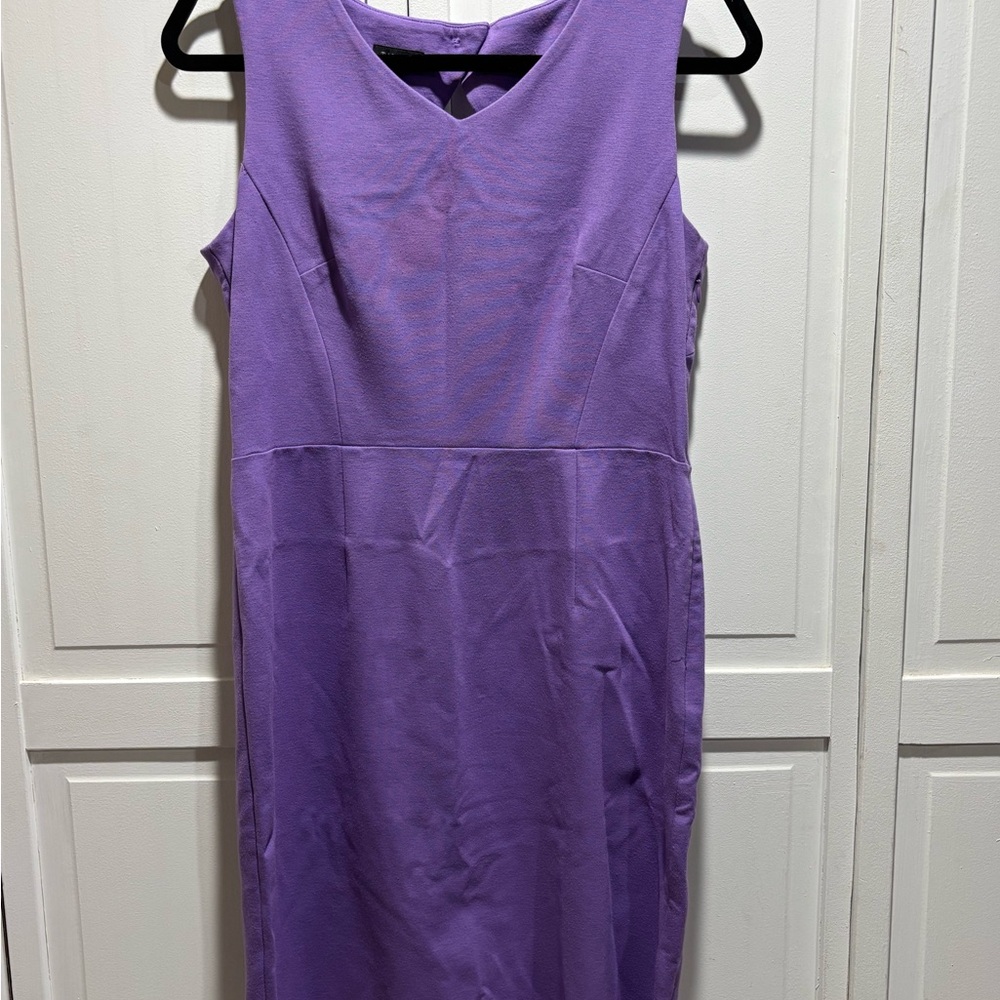 Talbots Purple Midi Dress‎ Women’s Size 6